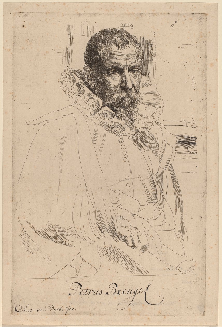Pieter Bruegel de Jonge door Anthony van Dyck
