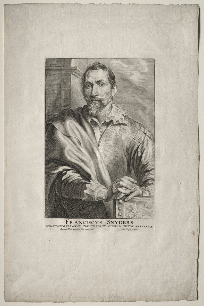 Portret van Frans Snyders door Anthony van Dyck