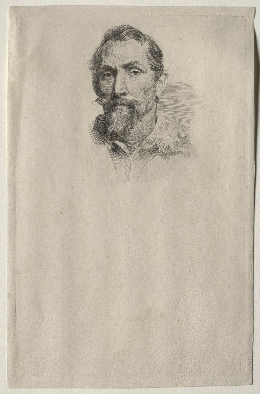 Portret van Frans Snyders door Anthony van Dyck