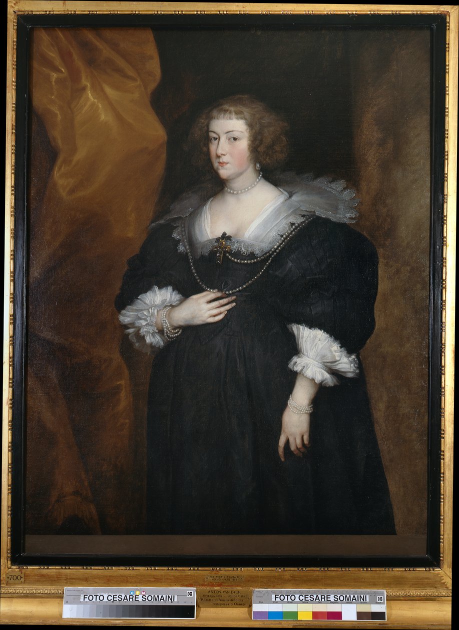 Portret van een dame door Anthony van Dyck