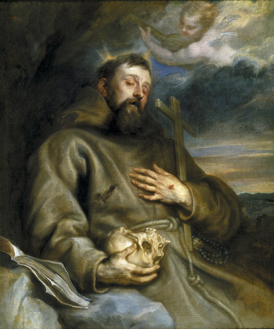 Sint Franciscus van Assisi in Extase door Anthony van Dyck