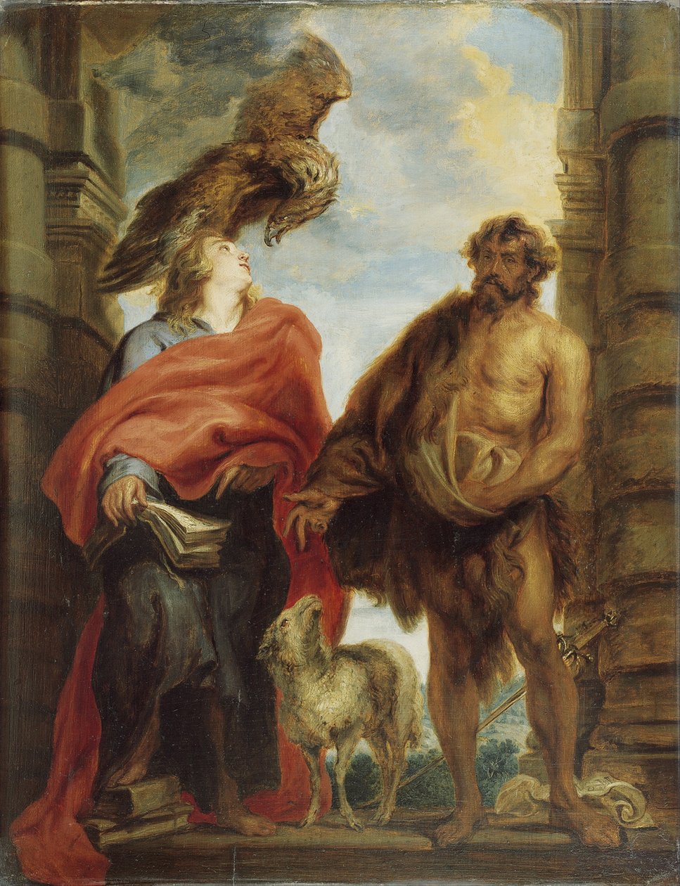 De twee heilige Johannes door Anthony van Dyck
