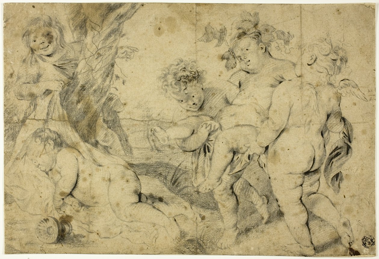 Jonge Bacchus en metgezellen door Anthony van Dyck