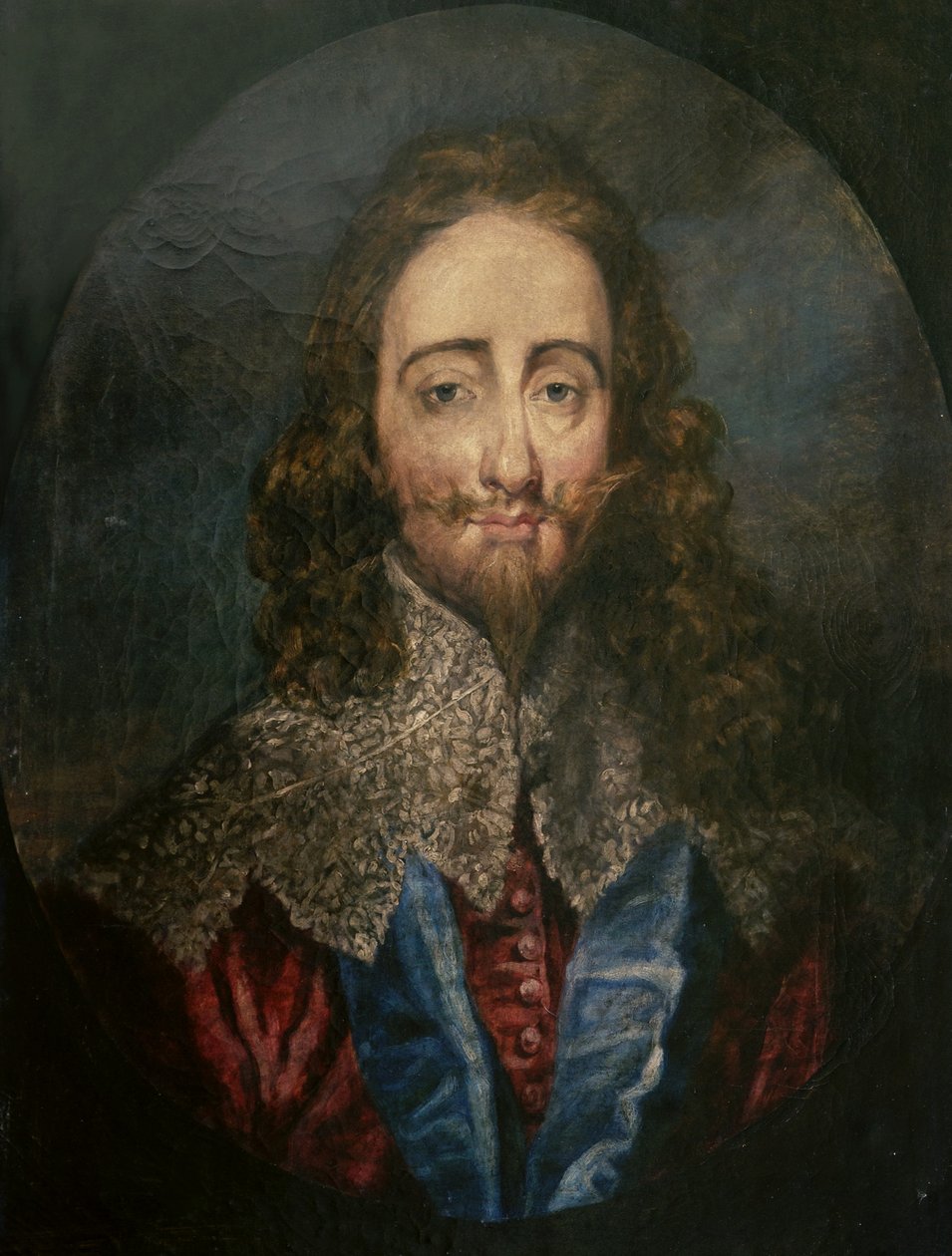 Karel I door Anthony van after Dyck