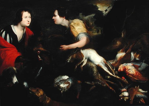 Atalanta en Meleager door Anthony van Dyck