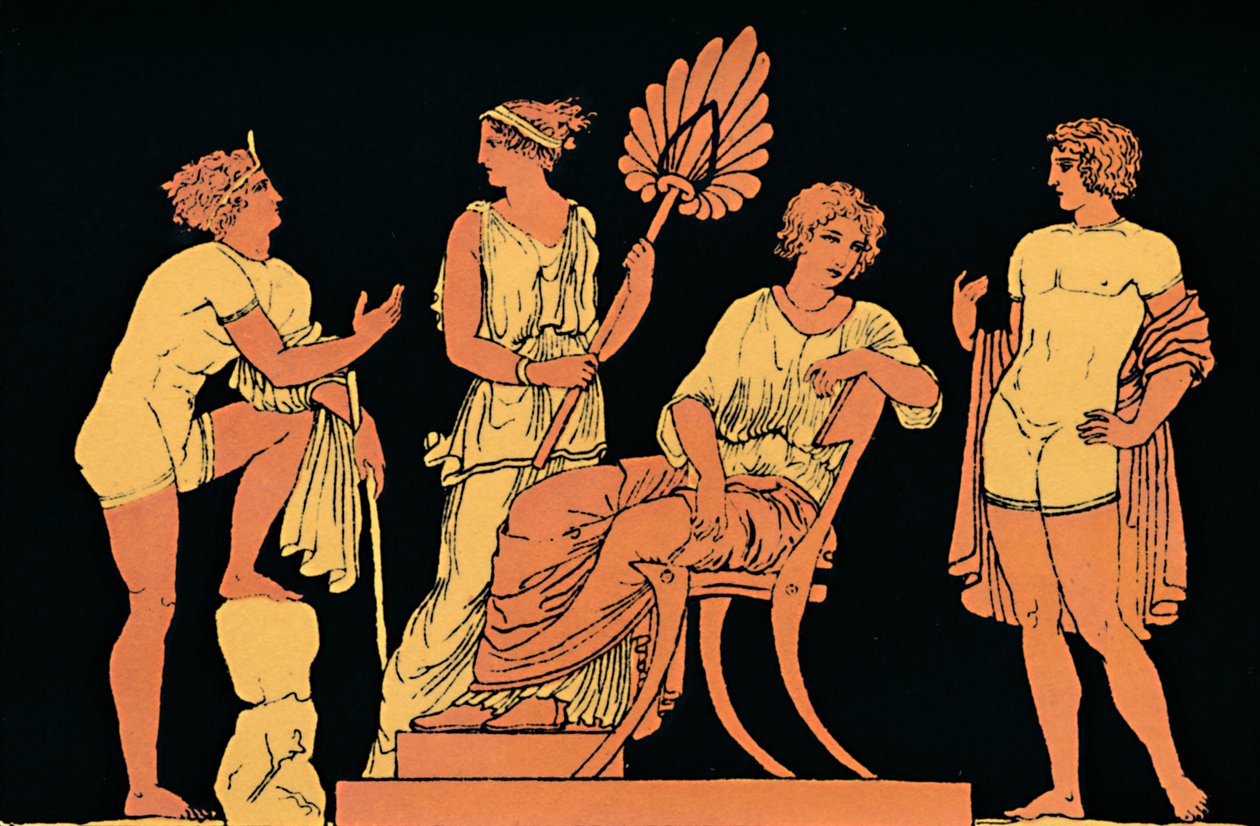 Iphigenia en Orestes, 1880 door Antique