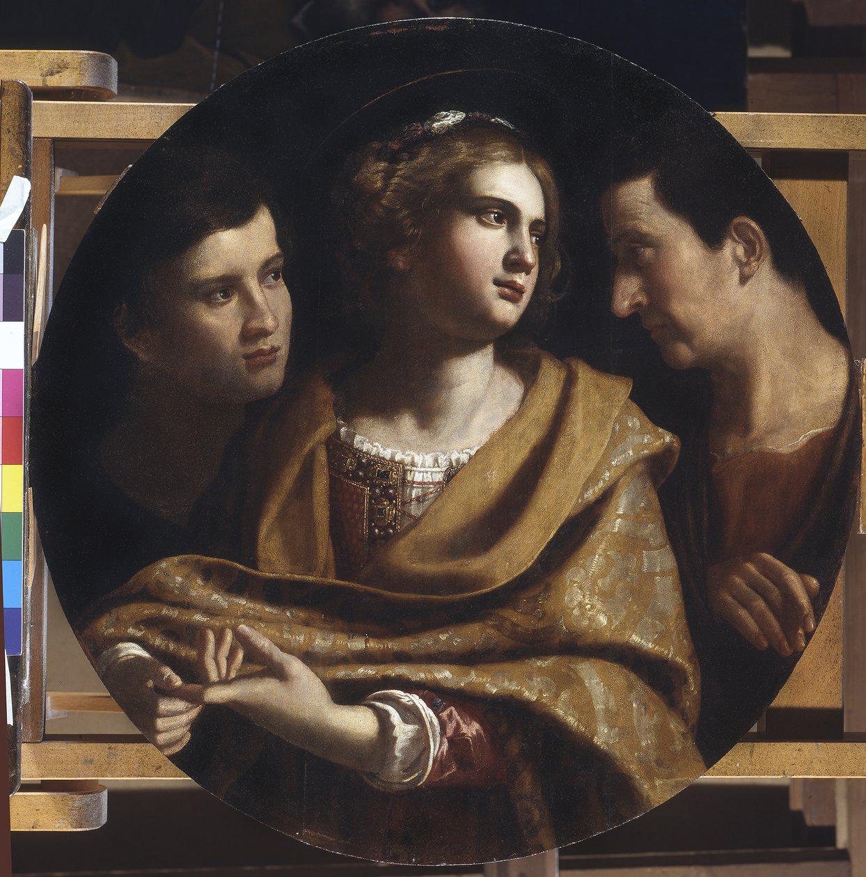 Dispuut van Sint Catharina (?) door Antiveduto Gramatica