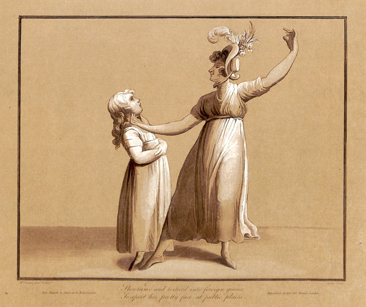Portret van Sarah Siddons die een gedicht van Samuel Rogers declameert op 27 april 1795 door Antoine Cardon