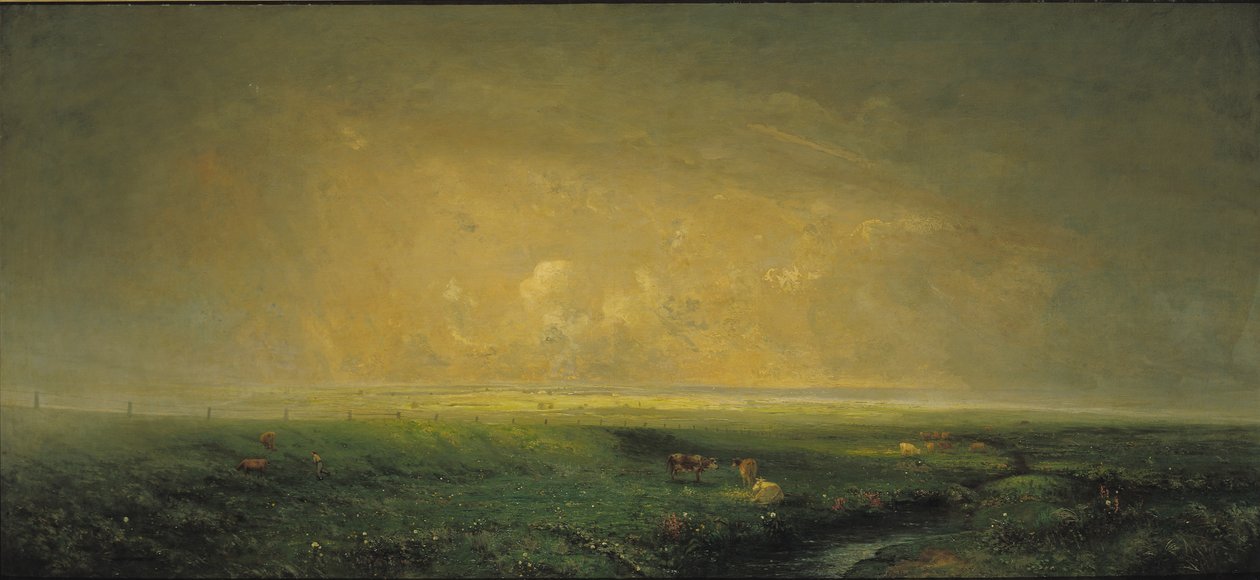 Regen en zon, c.1873 door Antoine Chintreuil