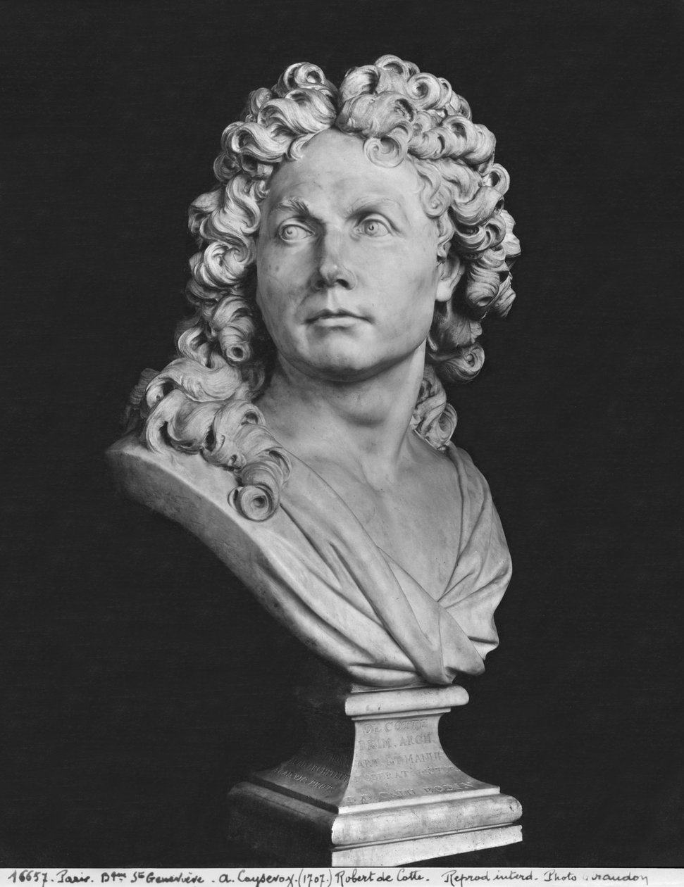 Buste van Robert de Cotte, 1707 door Antoine Coysevox