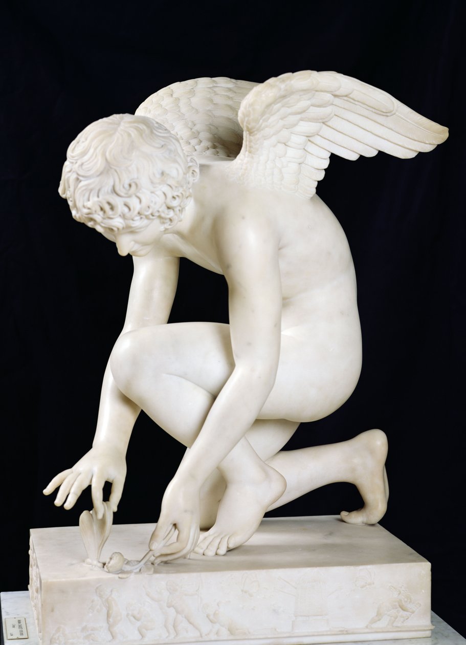 Cupido, 1817 (marmer) door Antoine Denis Chaudet