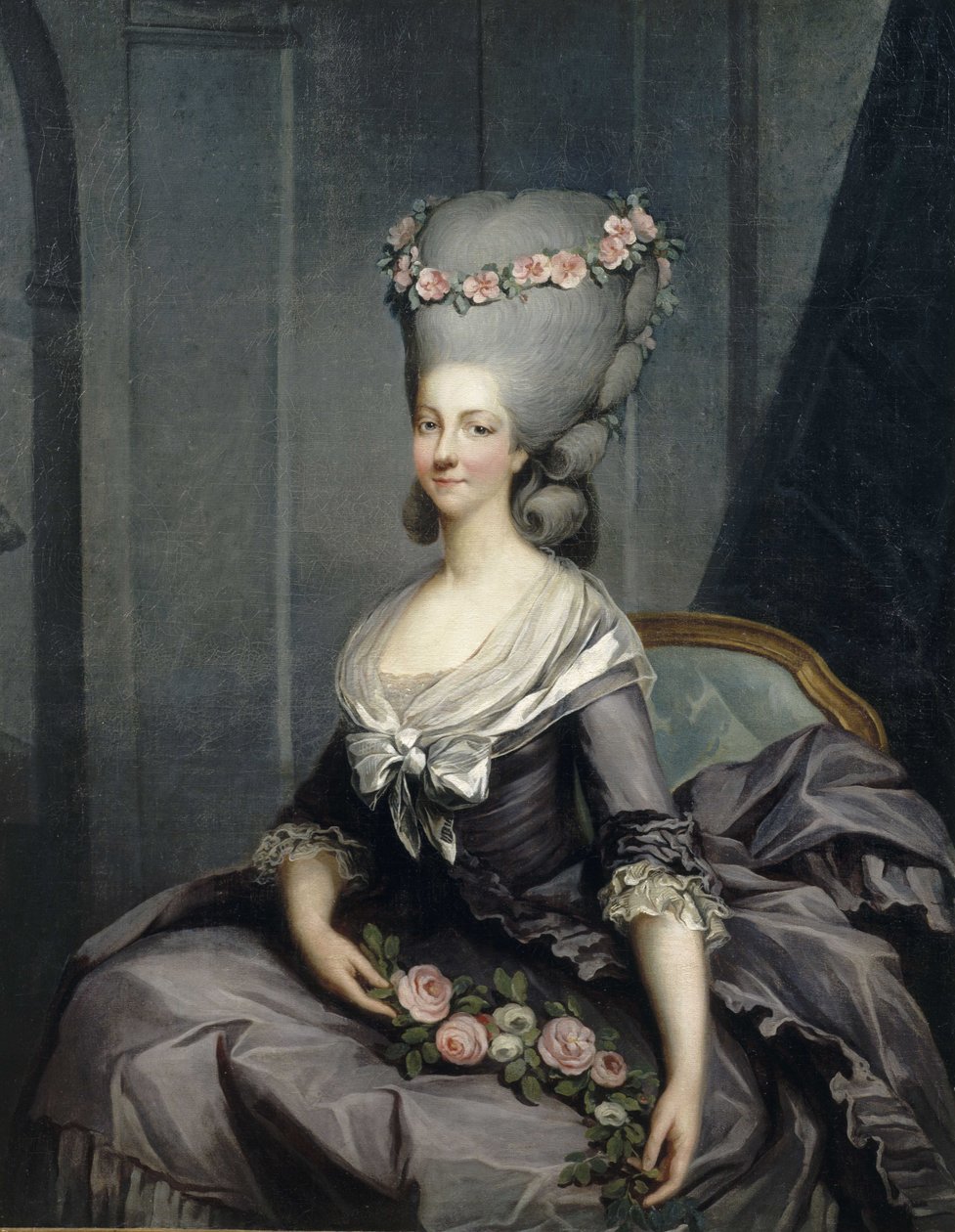 Portret van Marie Louise Thérèse de Savoie, prinses de Lamballe (1749-1792) door Antoine François Callet