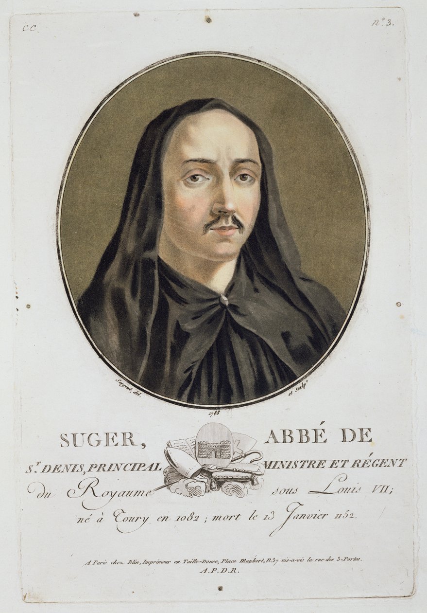 Abbe de Suger (1082-1151) uit 