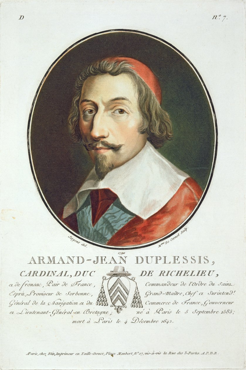Armand Jean Duplessis, Kardinaal, Hertog van Richelieu (1585-1642) uit 