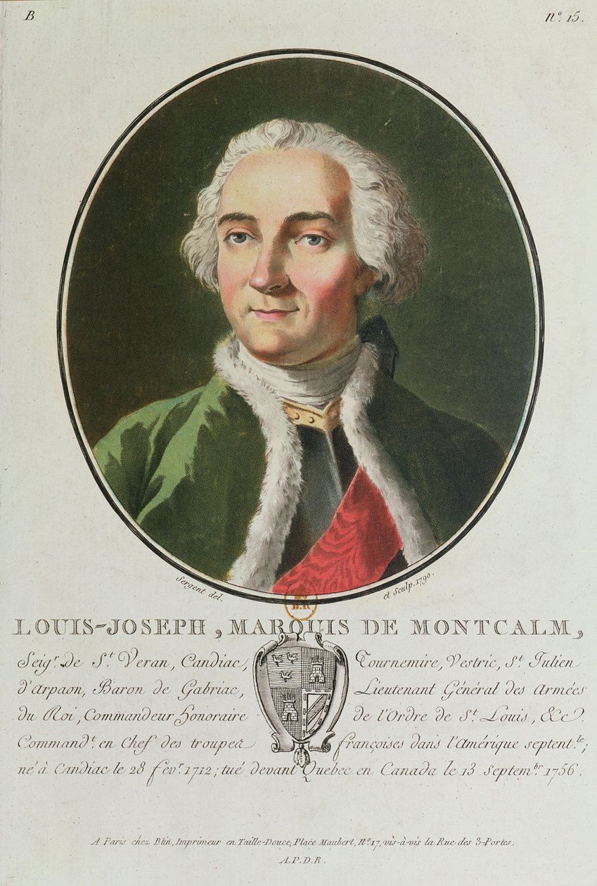 Louis-Joseph de Montcalm (1712-59) 1790 door Antoine Louis Francois Sergent Marceau