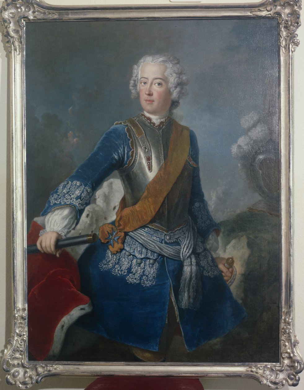 De kroonprins Frederik II, ca.1736 door Antoine Pesne