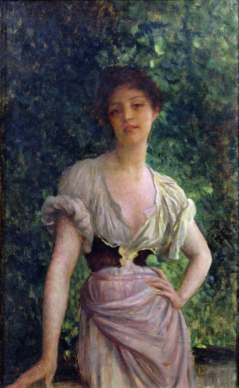 De Wasvrouw door Antoine Auguste Ernest Herbert or Hebert