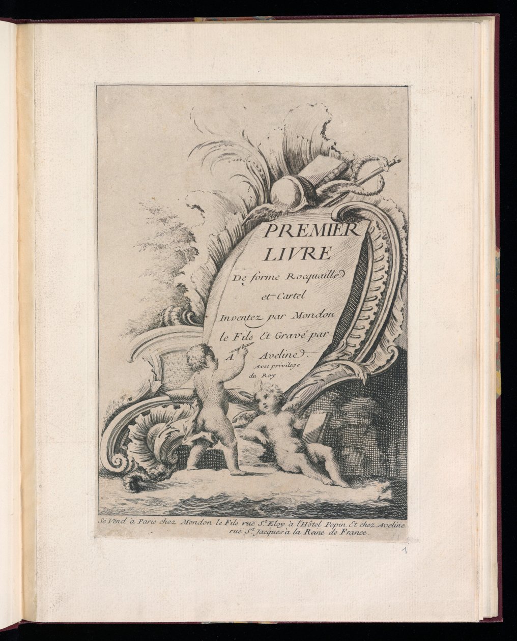 Prent (Frankrijk) door Antoine Aveline