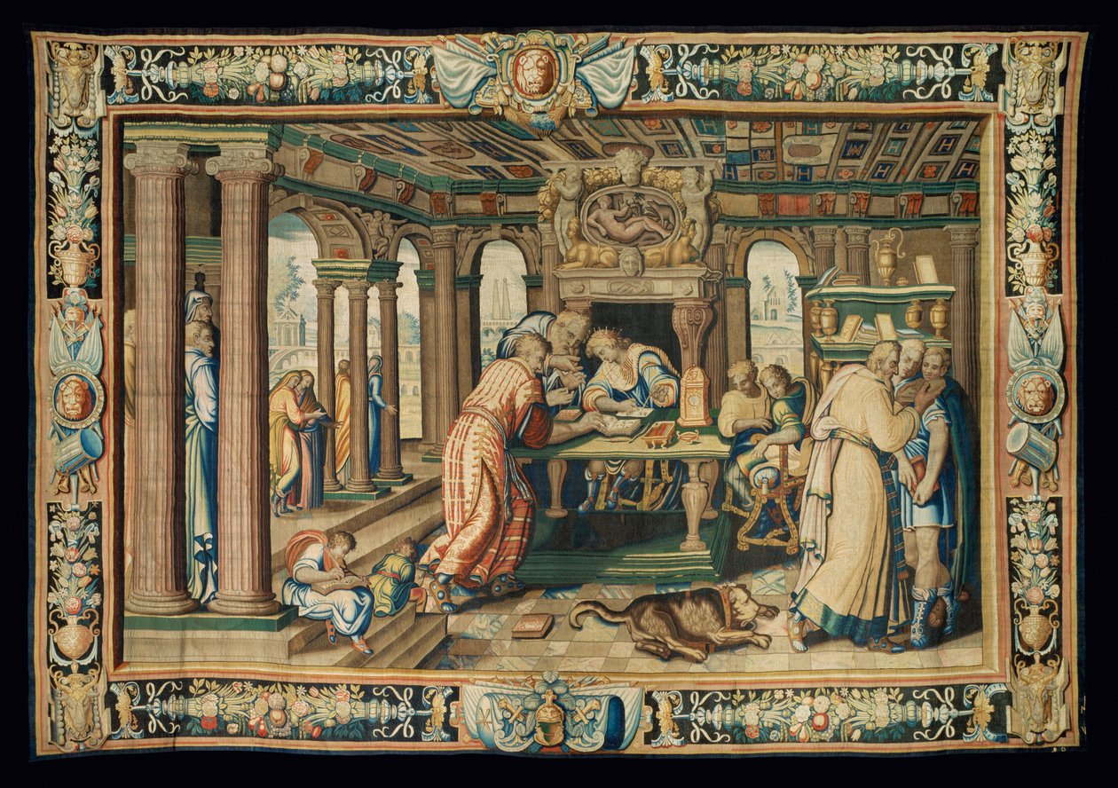 Wandtapijt " Geschiedenis van Artemisia ", Parijs ... door Antoine Caron