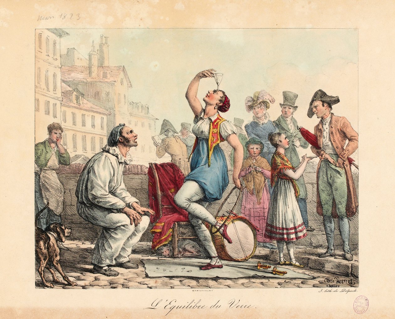 De glasbalancer door Antoine Charles Horace Vernet