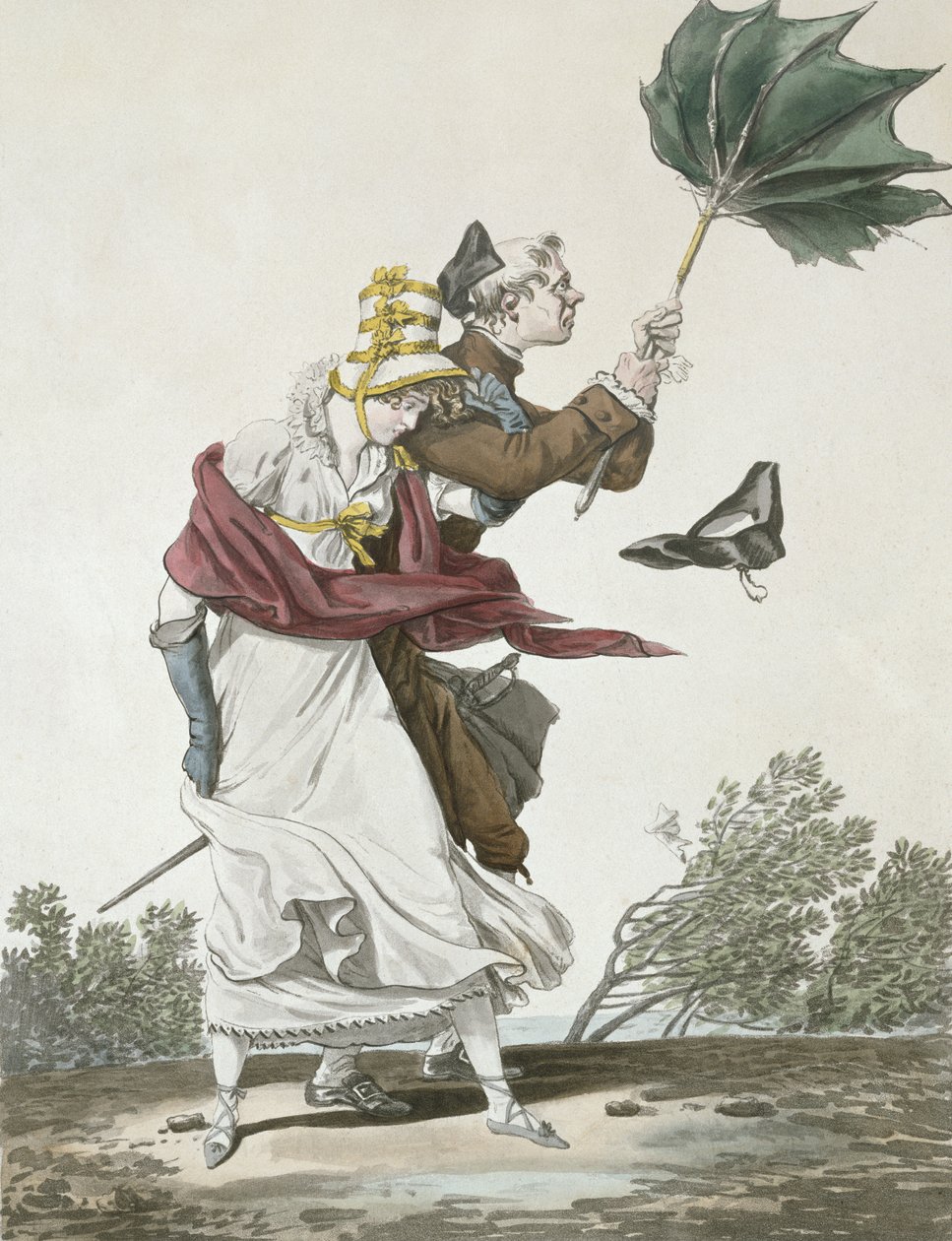 De windvlaag door Antoine Charles Horace Vernet