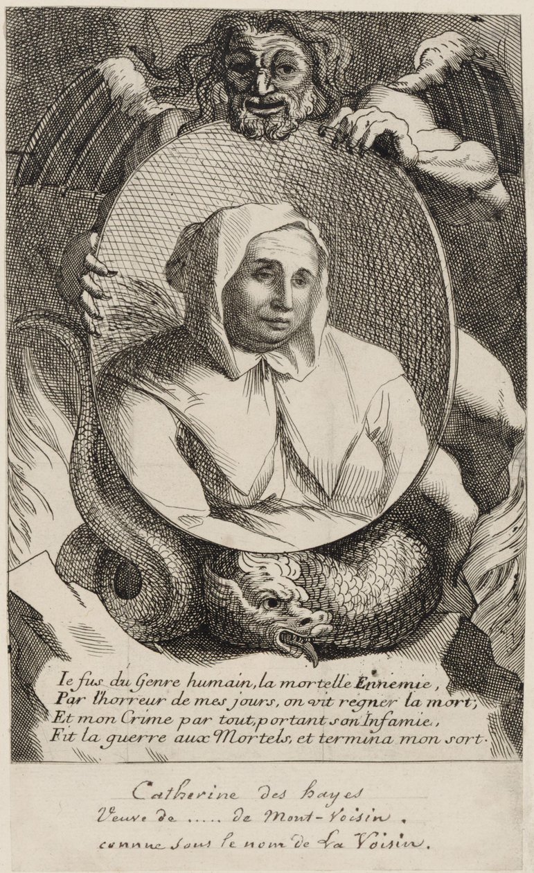 Catherine Deshayes (Monvoisin, bekend als "La Voisin") 1680 door Antoine Coypel