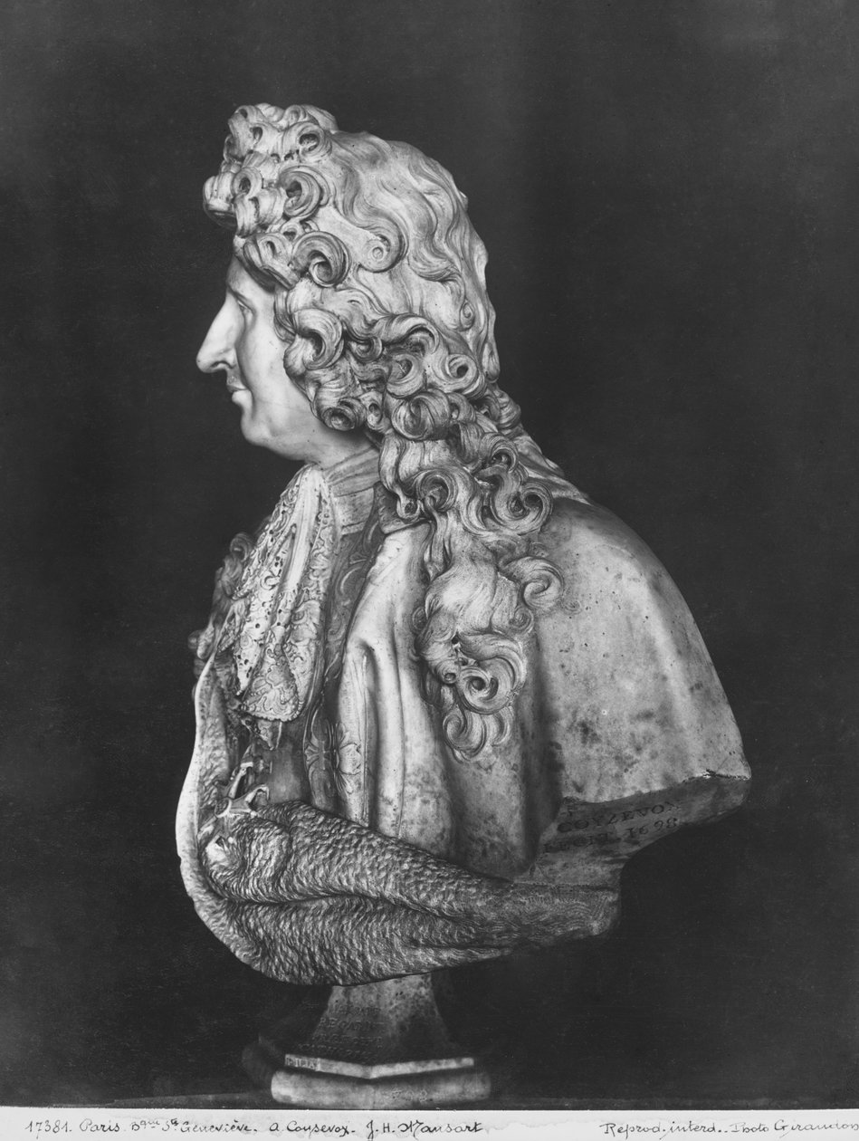 Buste van Jules Hardouin Mansart, 1698 door Antoine Coysevox