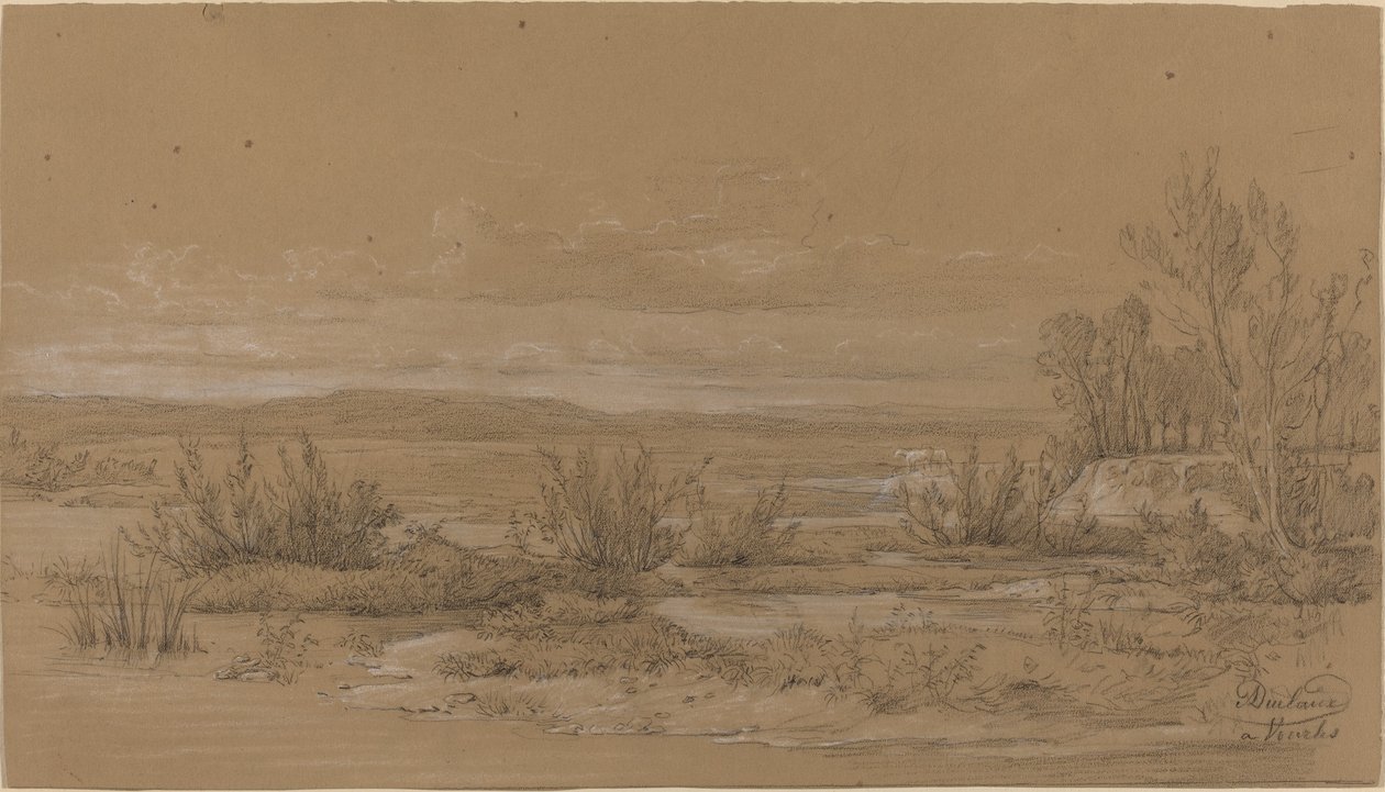Landschap bij Vourlis door Antoine Jean Duclaux