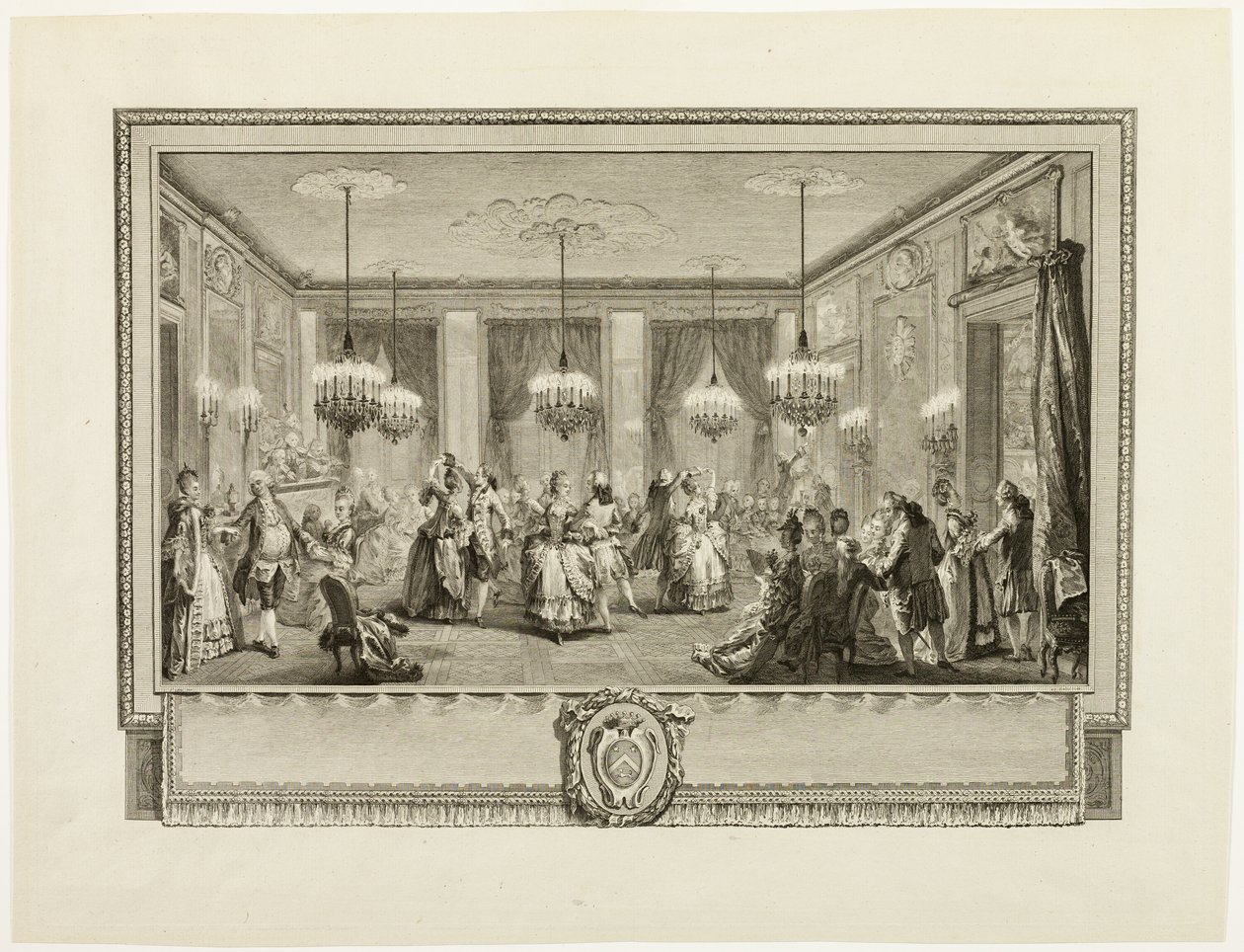 Bal Paré (Het Juwelenbal) door Antoine Jean Duclos