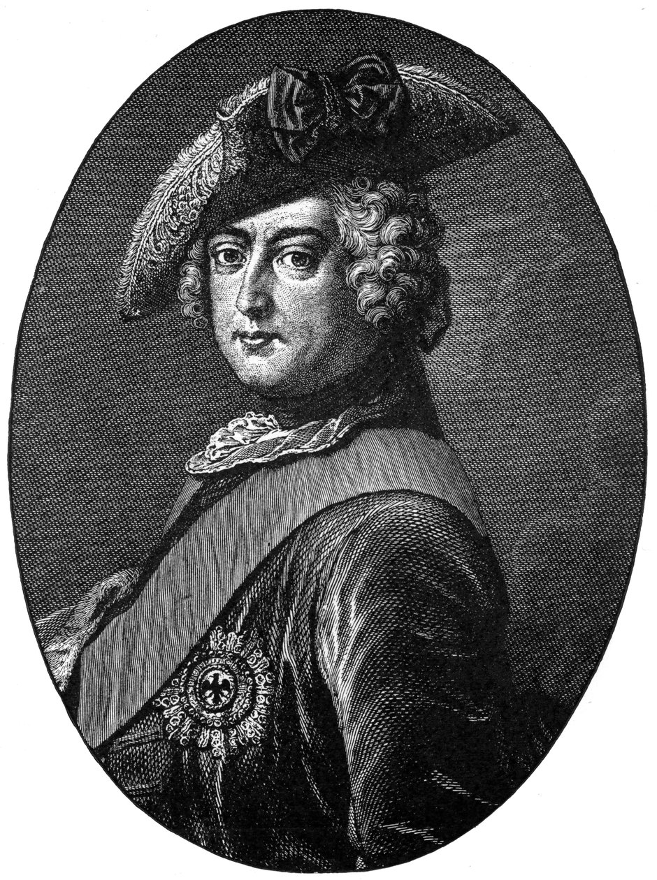 Frederik de Grote, koning van Pruisen, 1903 door Antoine Pesne