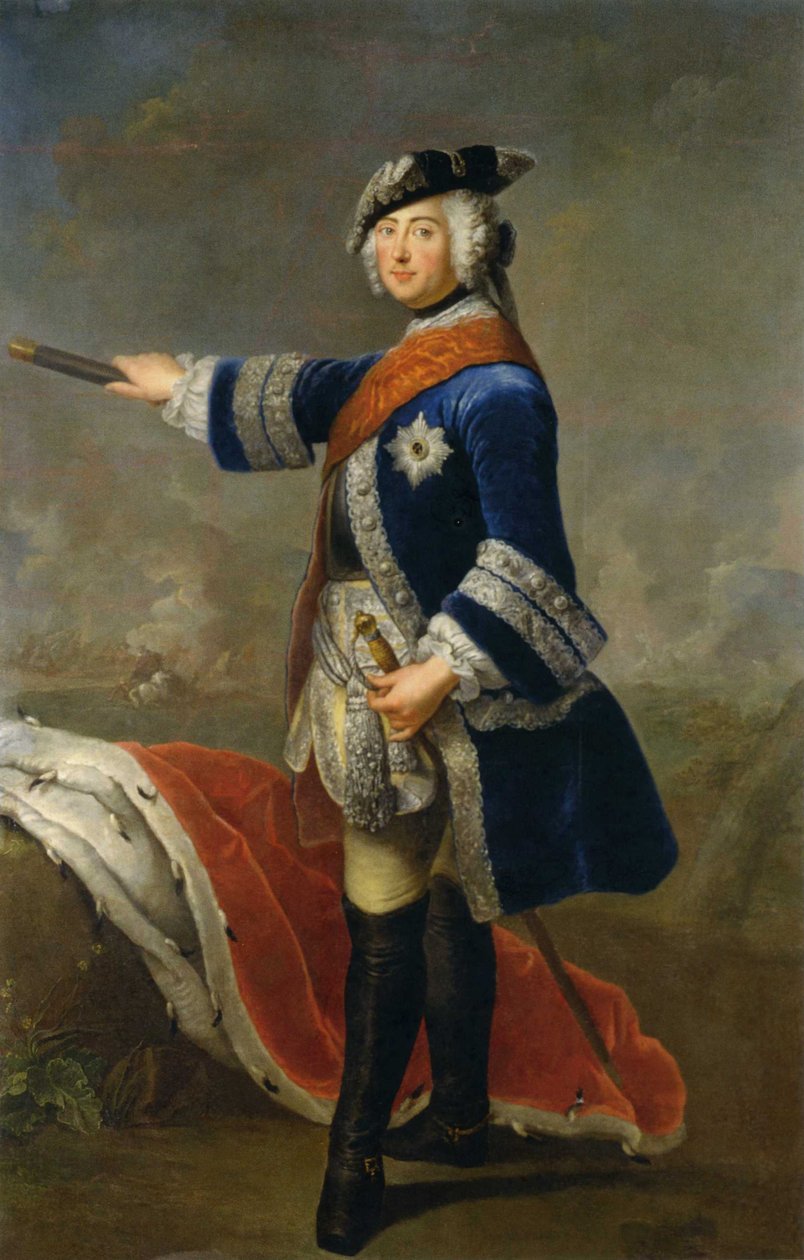Friedrich II (Pesne) door Antoine Pesne