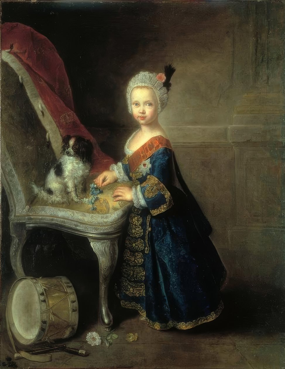 Friedrich II., kroonprins met orde door Antoine Pesne