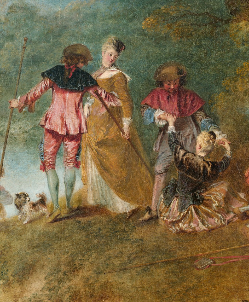 Pelgrimage op het Eiland Cythera door Jean Antoine Watteau
