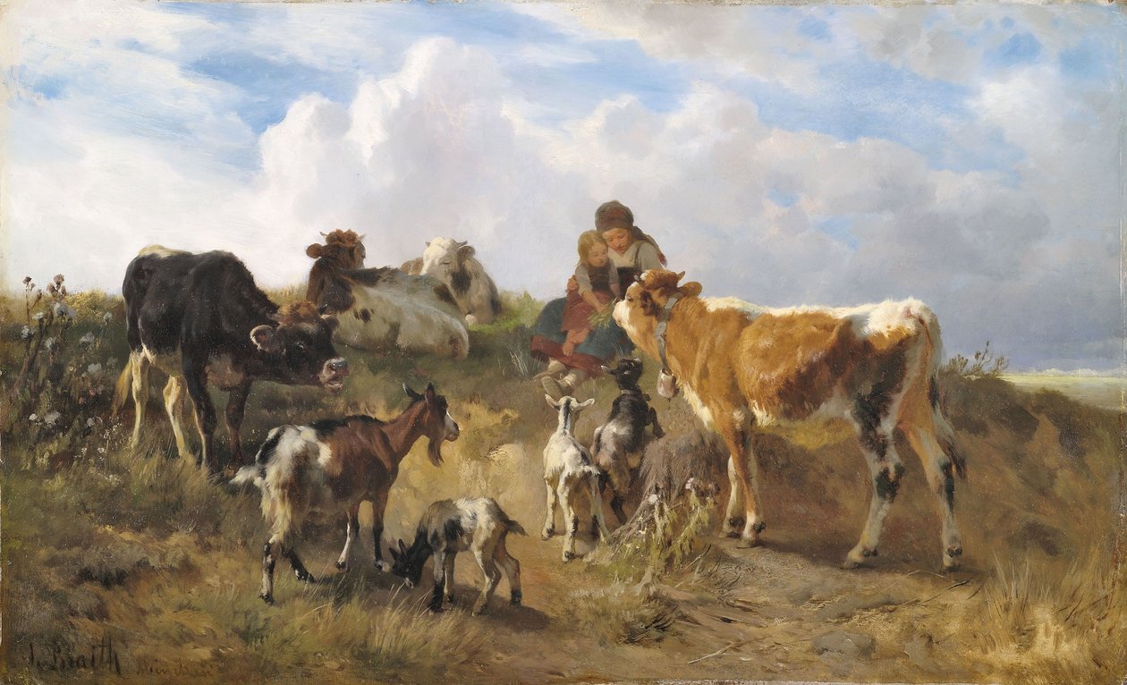 Herderidylle door Anton Braith
