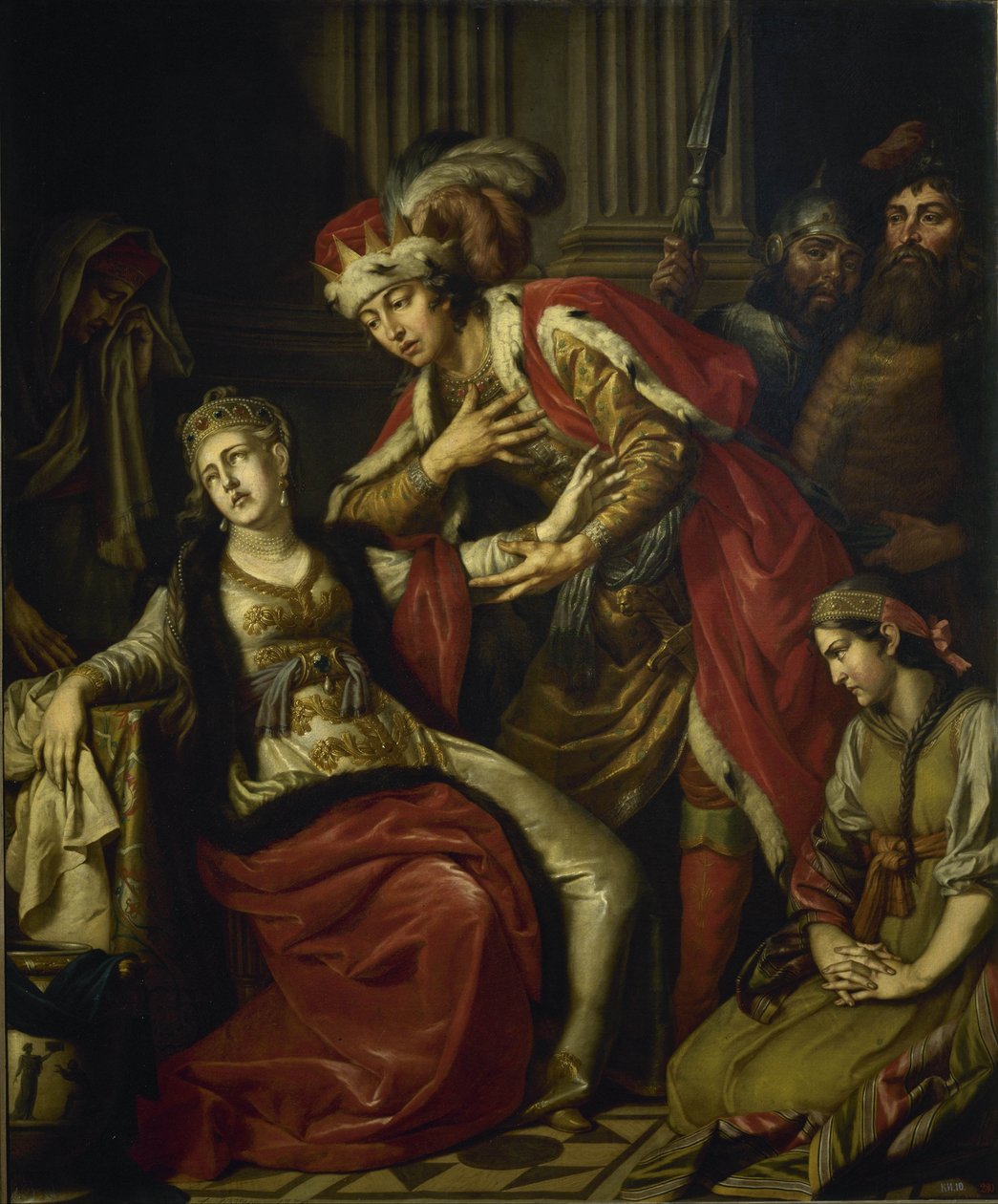 Vladimir en Rogneda door Anton Pavlovich Losenko