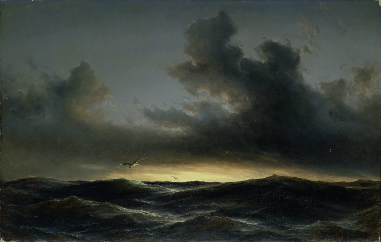 Mariene eenzaamheid, 1852 door Anton Melbye