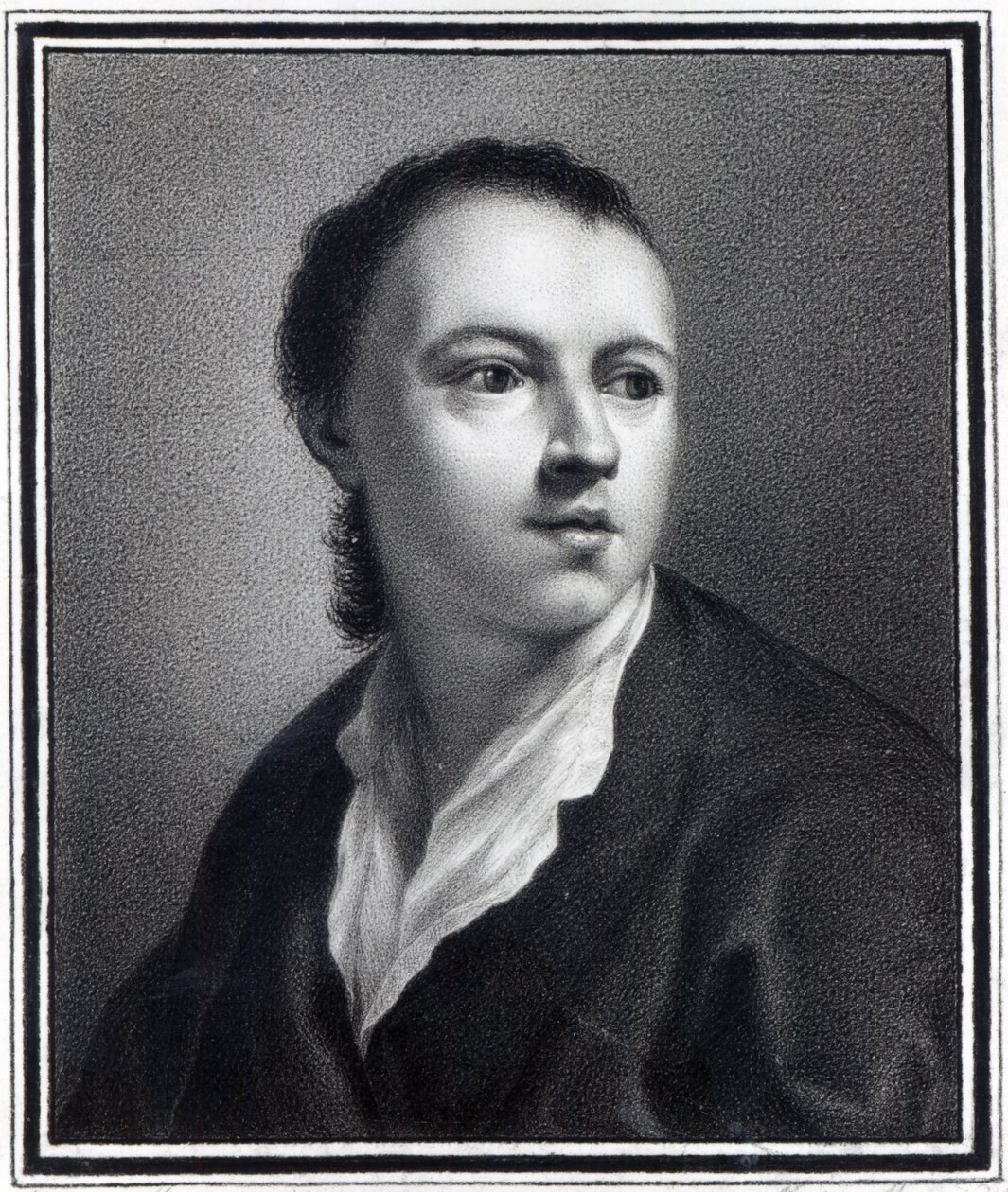 Anton Raphael Mengs, gegraveerd door Nicolaus Mosman door Anton von Maron