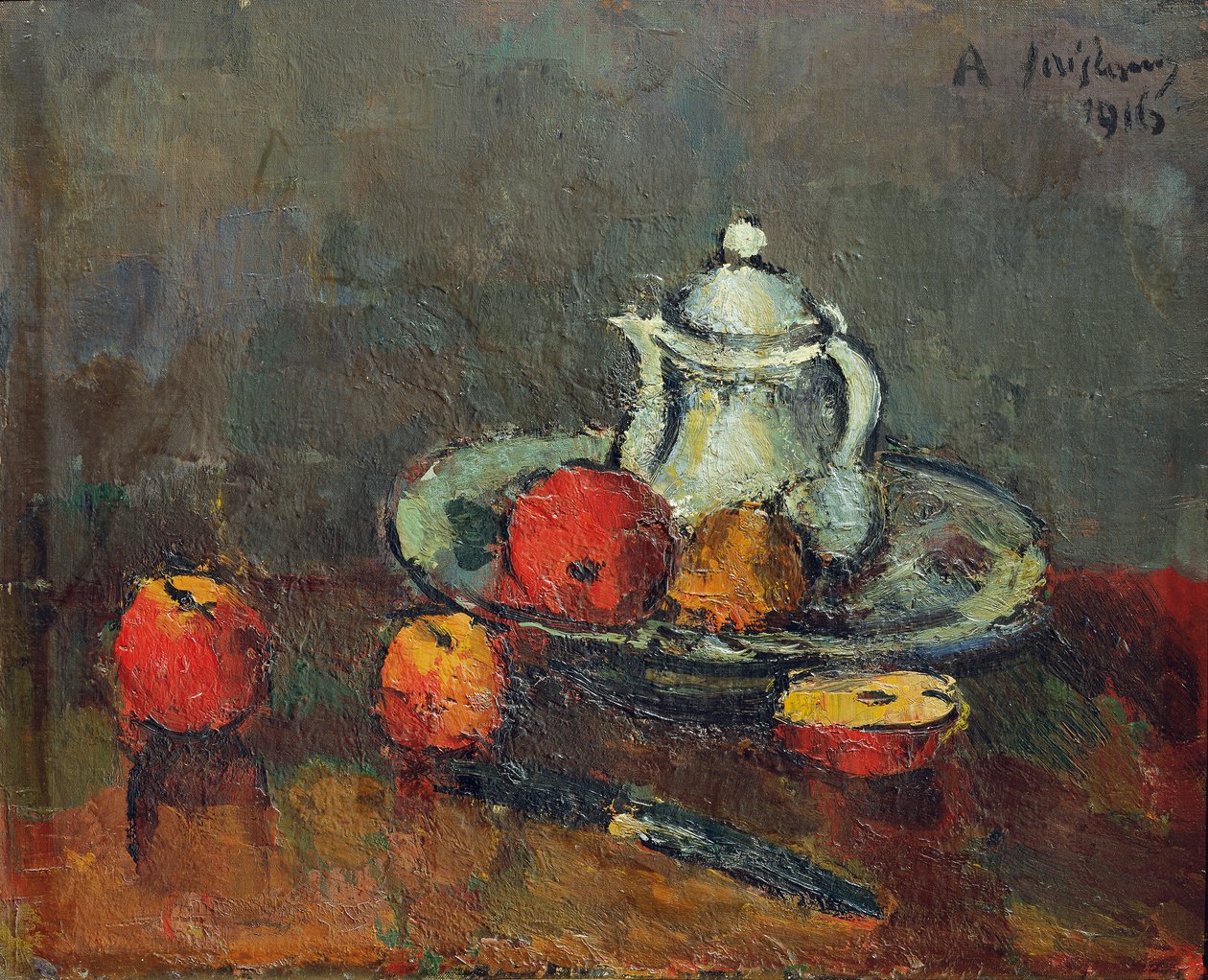 Appelstilleven door Anton Faistauer