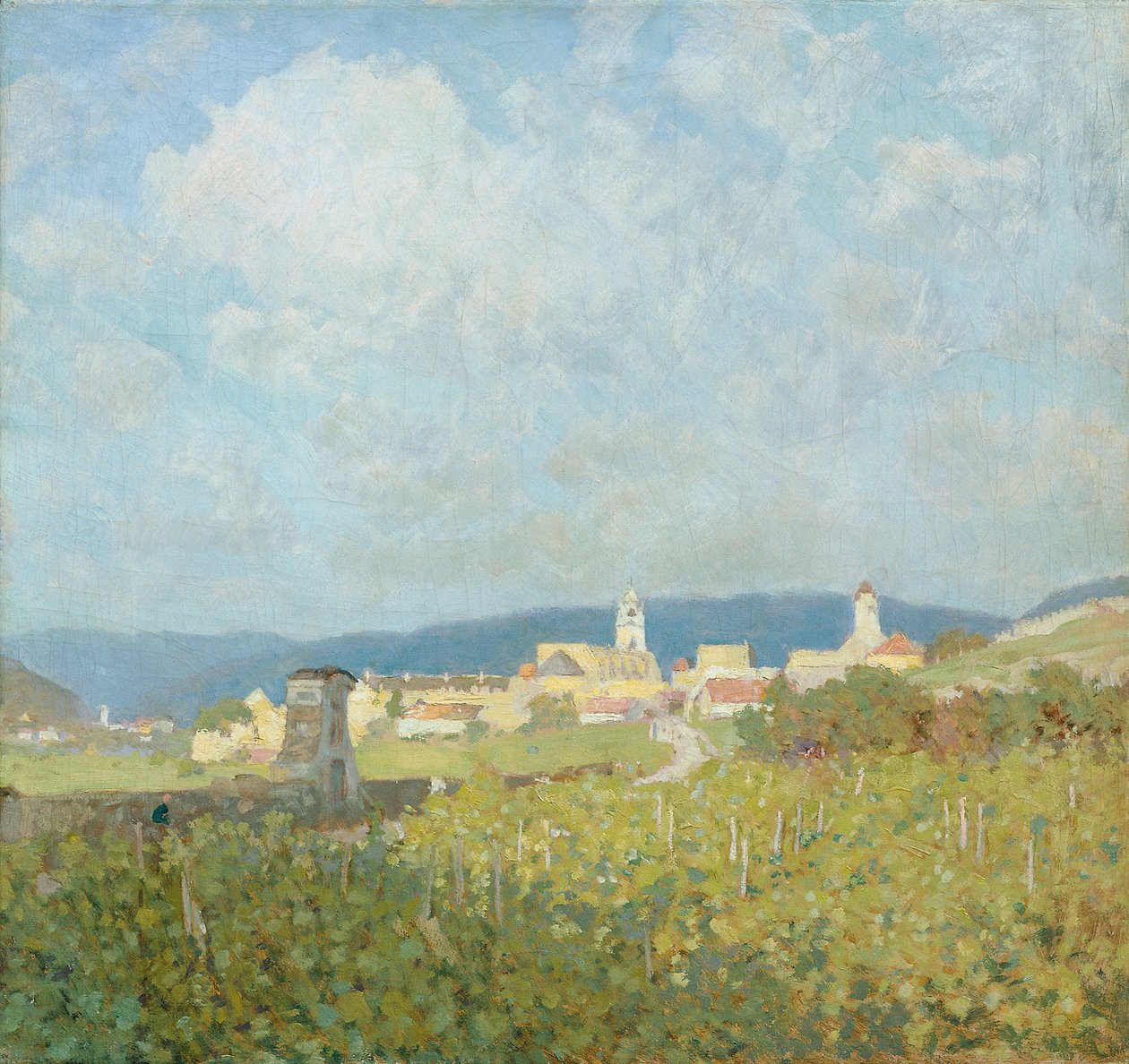Dürnstein in de Wachau door Anton Hans Karlinsky