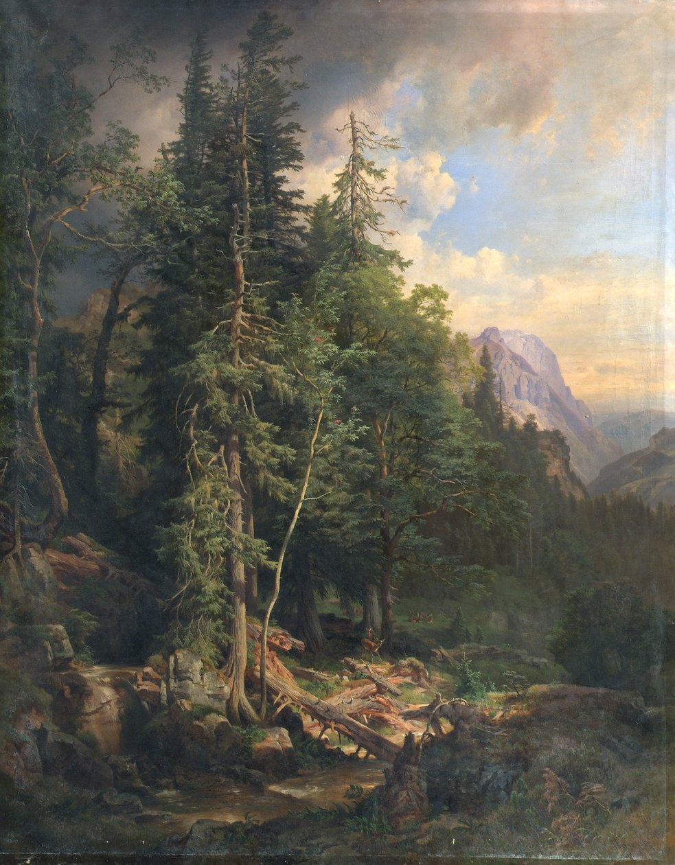 Uit de Stiermarkse bergbossen bij Neuberg door Anton Hansch