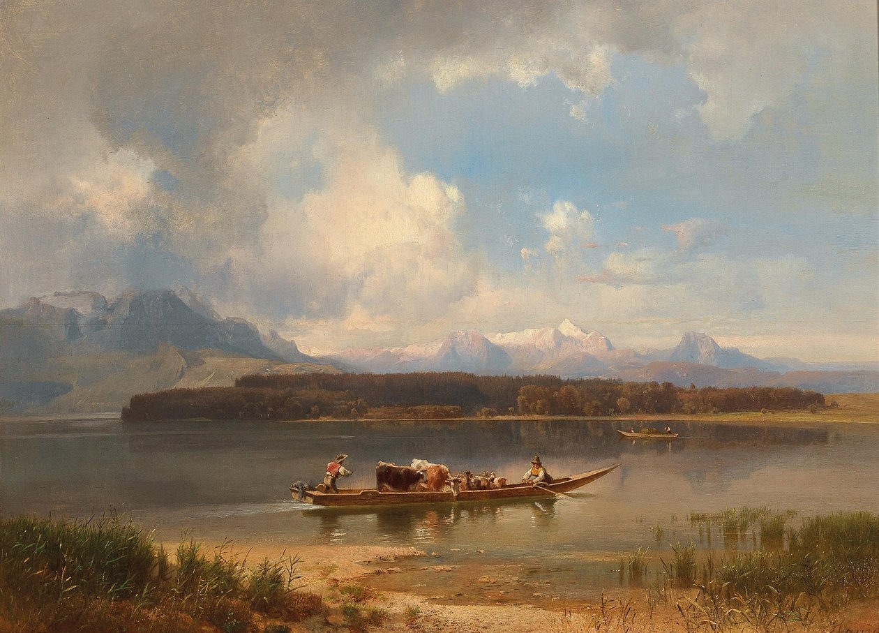 Duits: De Chiemsee in de herfst door Anton Hansch