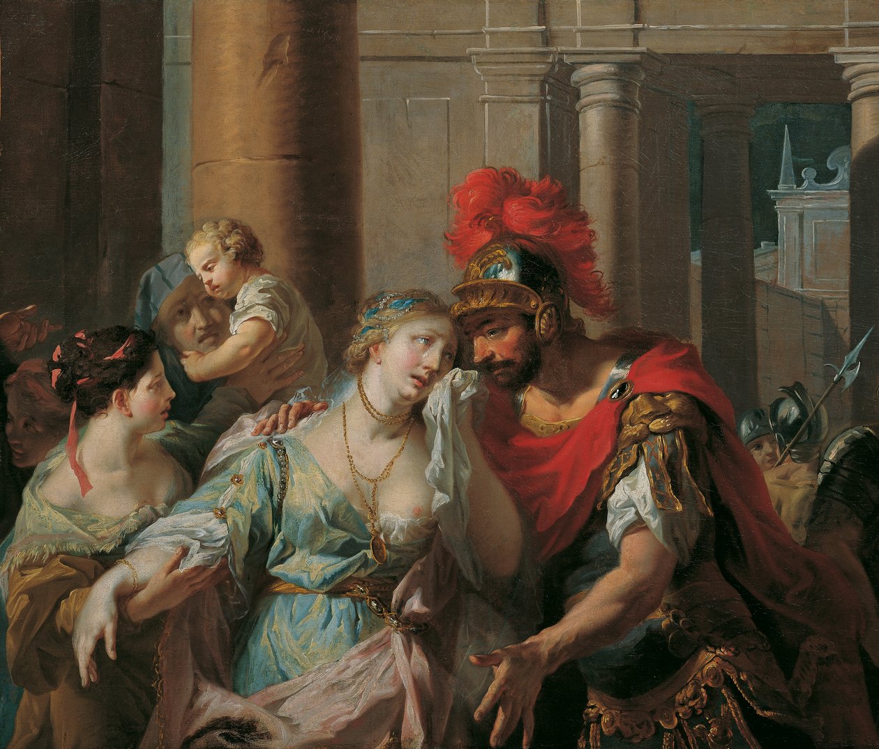 Hectors afscheid van Andromache door Anton Kern