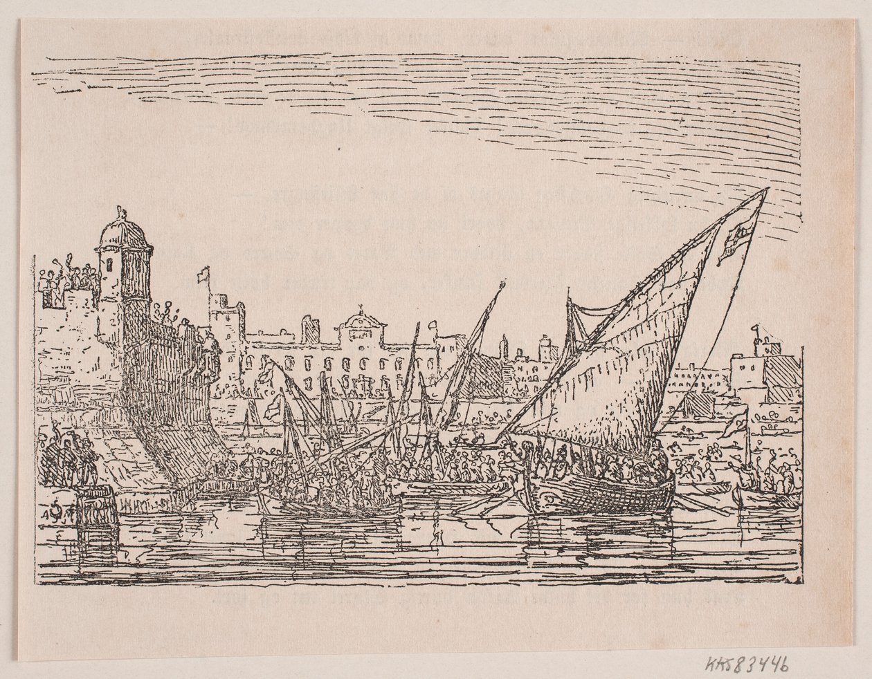 Haven aan de Middellandse Zee door Anton Melbye