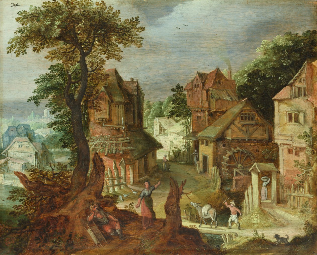 Dorp Landschap door Anton Mirou