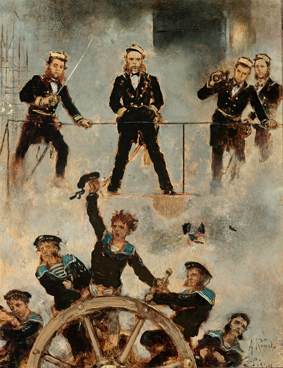 Tegetthoff in de Zeeslag bij Lissa II door Anton Romako