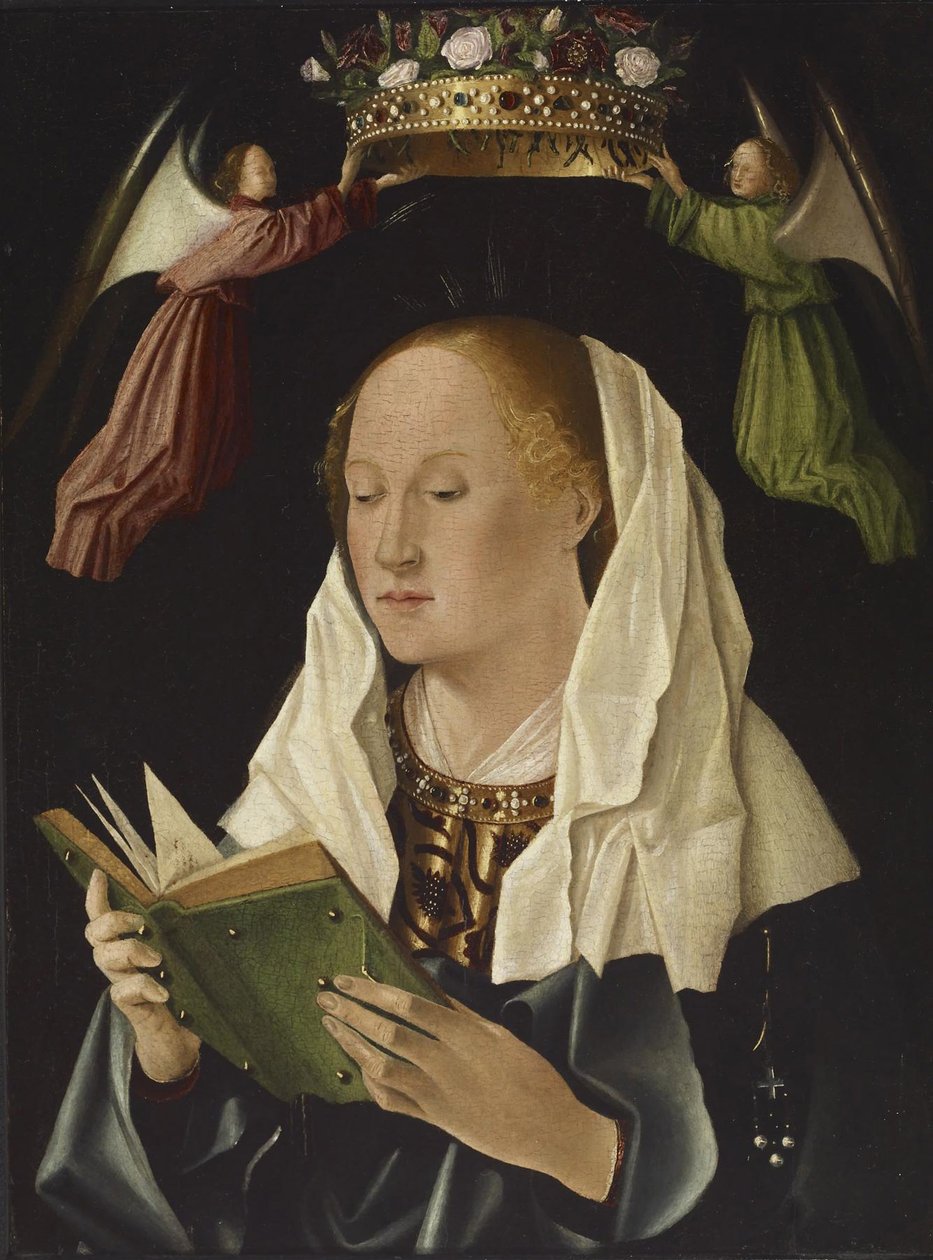 De Maagd Maria Lezend, c.1460-62 door Antonello da Messina