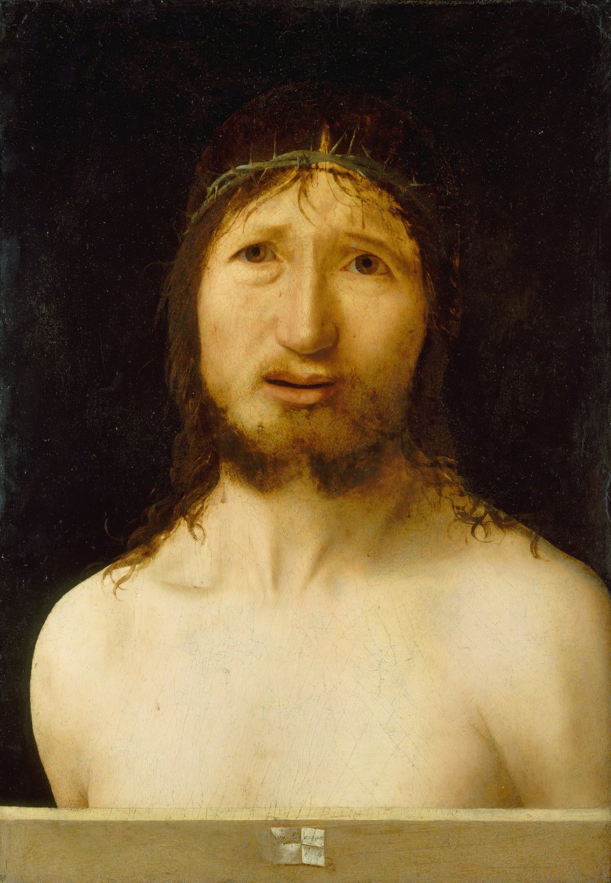 Christus gekroond met doornen door Antonello da Messina