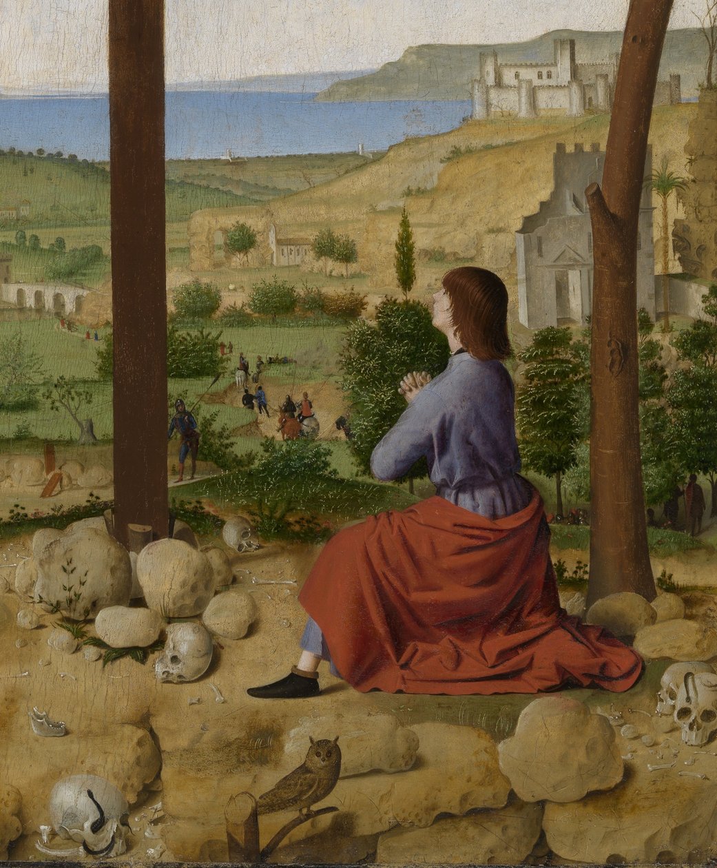 Kruisiging, met Maria en Johannes door Antonello da Messina