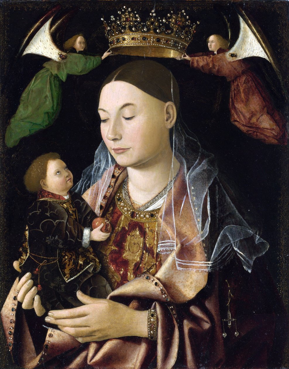 De maagd en het kind door Antonello da Messina