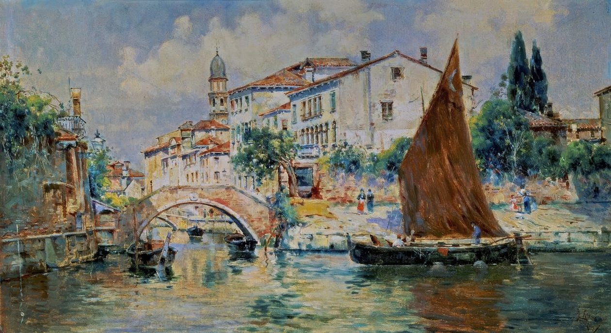 Uitzicht op Venetië door Antonia Maria de Reyna Manescau